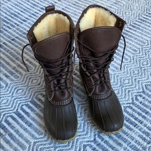 Women's Bean Boots, 10" Shearling-Lined